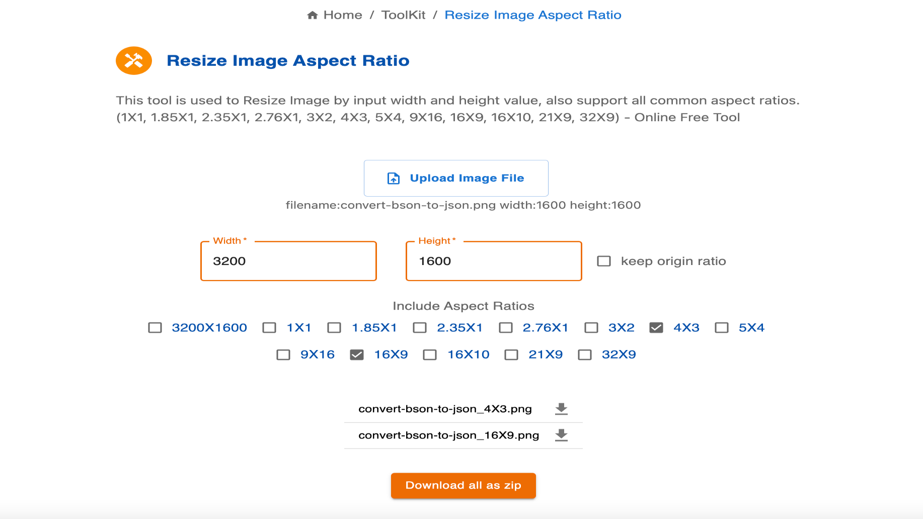 Resize Image Aspect Ratio - Online Free Tool